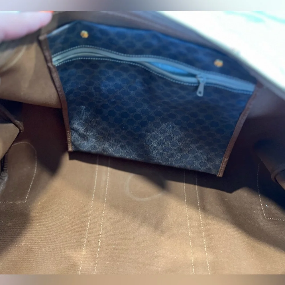 🔥Vintage Céline Macadam Travel Duffle – Pristine, Authenticated, Collector’s Gem - Picture 9 of 14